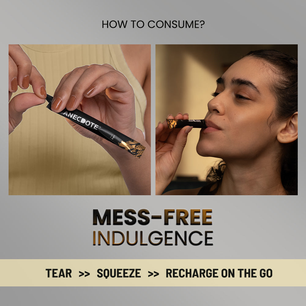 Anecdote Pure Himalayan Shilajit Honey Sticks with Organic Honey & Saffron | Boosts Stamina | Supports Immunity | 75% Fulvic Acid, 85+ Trace Minerals | No Added Sugar