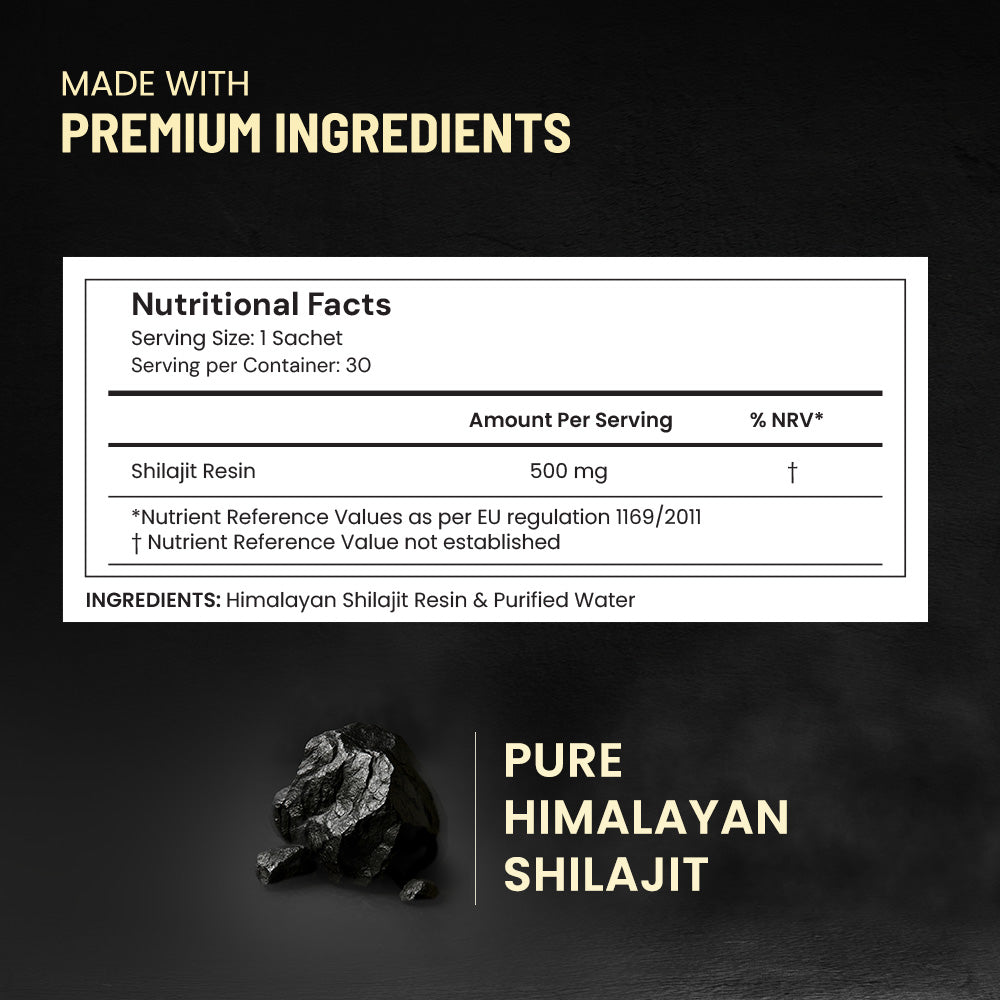Anecdote Pure Himalayan Shilajit Resin Cards 500mg | Boosts Stamina | Increases Productivity | 75% Fulvic Acid, 85+ Trace Minerals | No Added Sugar | Pack of 60